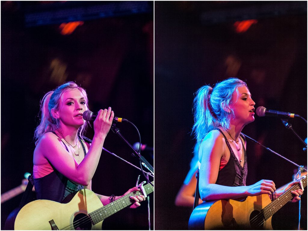 Emily Kinney at Troubadour in West Hollywood. Walking dead, acoustic guitar