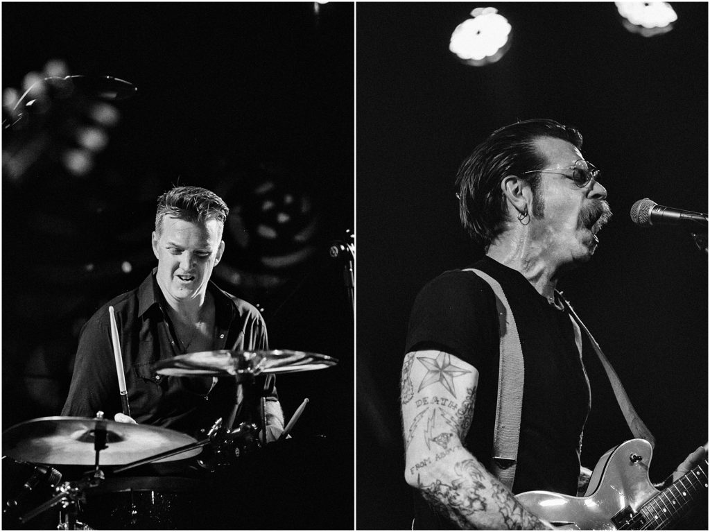 Eagles of Death Metal at Teragram Ballroom 2015 - Jesse Hughes, Dave Catching, Josh Homme, Matt McJunkins