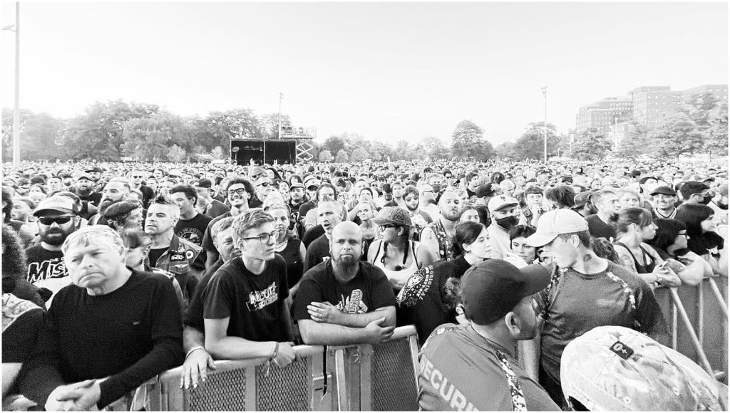 Riot Fest in Chicago 2021. Rancid performs Riot Fest. Tim Armstrong, Matt Freeman, Lars Frederikson