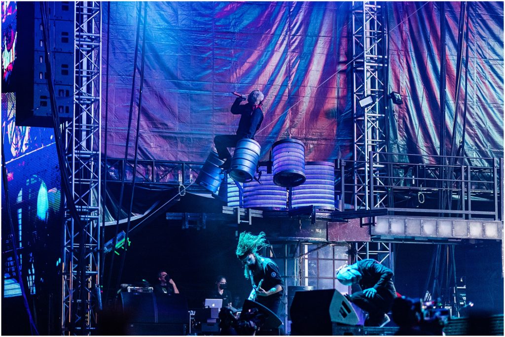 Riot Fest in Chicago 2021. Slipknot, Corey Taylor on stage.