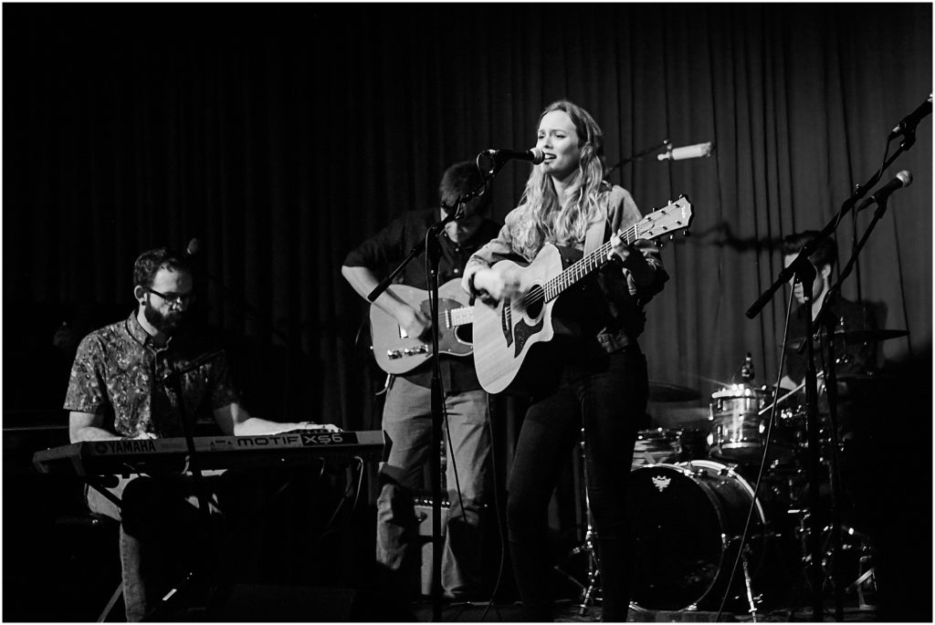 Leighton Meester performs an acoustic set at the Hotel Cafe in Hollywood for an intimate crowd.