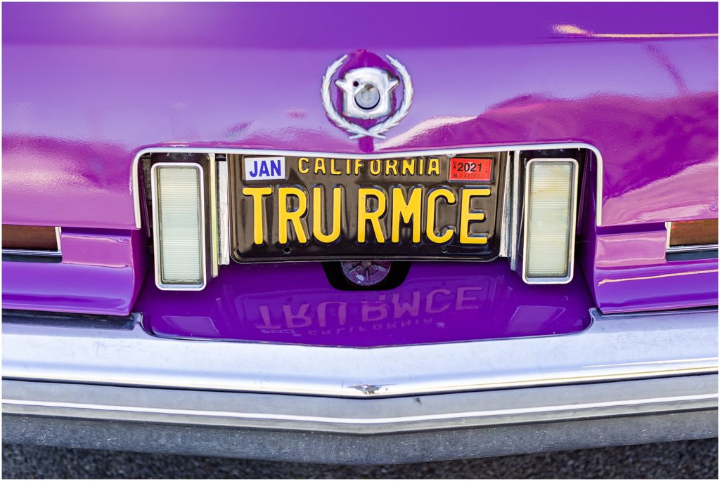 A ride and mini photo shoot in the actual purple Cadillac from the movie, True Romance, a cult film favorite, at Safari Inn in Burbank.