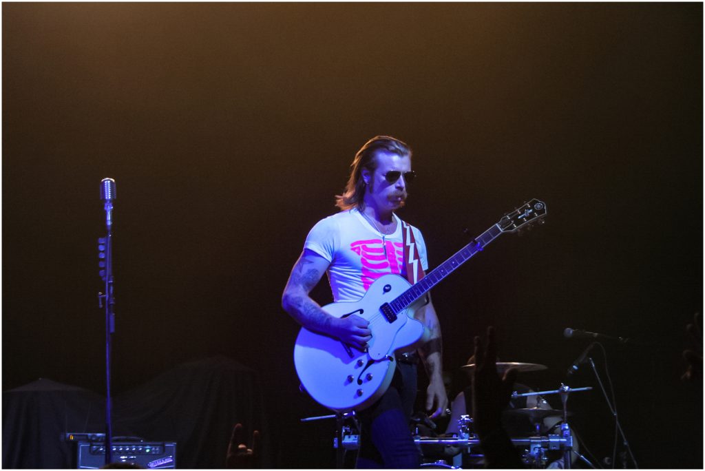 Eagles of Death Metal at Mayan Theater, 2008. Jesse Hughes and Josh Homme perform at the Mayan.