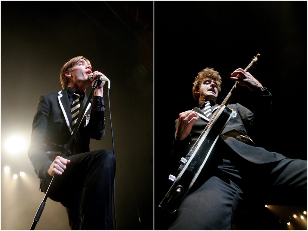 The Hives at The Warfield in San Francisco, 2008. Holwin' Pelle, Pelle Almqvist, Eagles of Death Metal, Jesse Hughes, Joey Castillo.