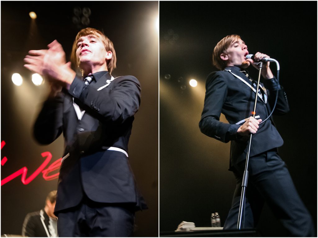 The Hives at The Warfield in San Francisco, 2008. Holwin' Pelle, Pelle Almqvist, Eagles of Death Metal, Jesse Hughes, Joey Castillo.