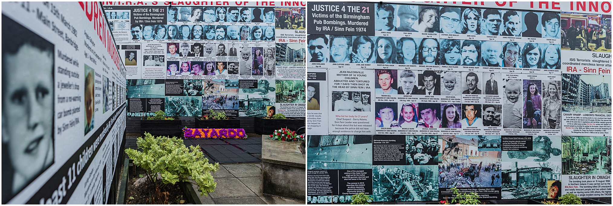Northern Coast, Ireland; Belfast, IRA street murals and memorials