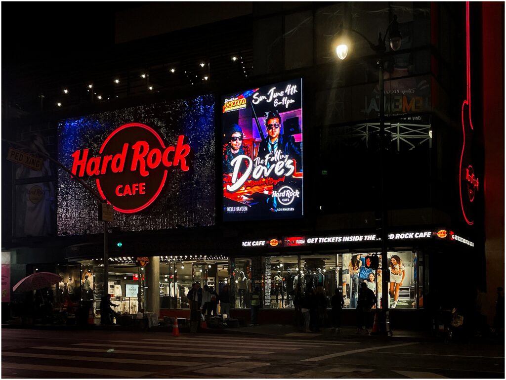 Falling Doves at the Hard Rock Hollywood
