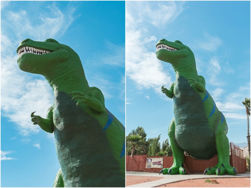 A Day in Yuma, Arizona. California roadside attractions: Cabazon Dinosaurs.