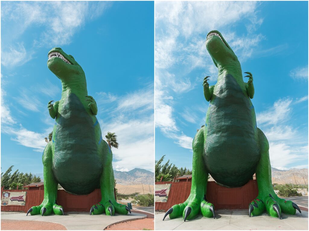 A Day in Yuma, Arizona. California roadside attractions: Cabazon Dinosaurs.