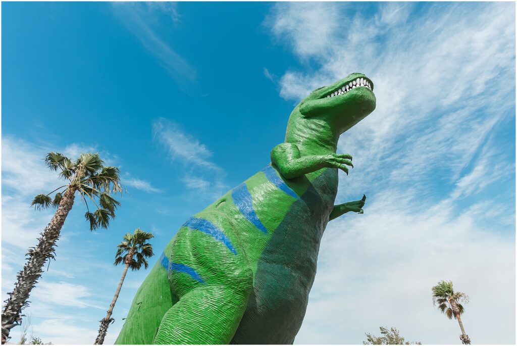 A Day in Yuma, Arizona. California roadside attractions: Cabazon Dinosaurs.