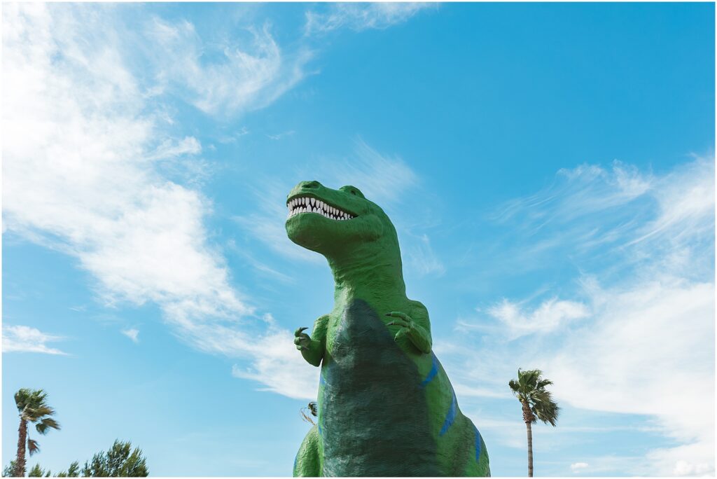 A Day in Yuma, Arizona. California roadside attractions: Cabazon Dinosaurs.