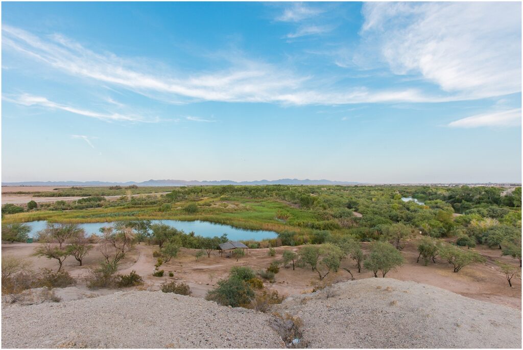 A Day in Yuma, Arizona. Gateway Park, Colorado River, Wetlands