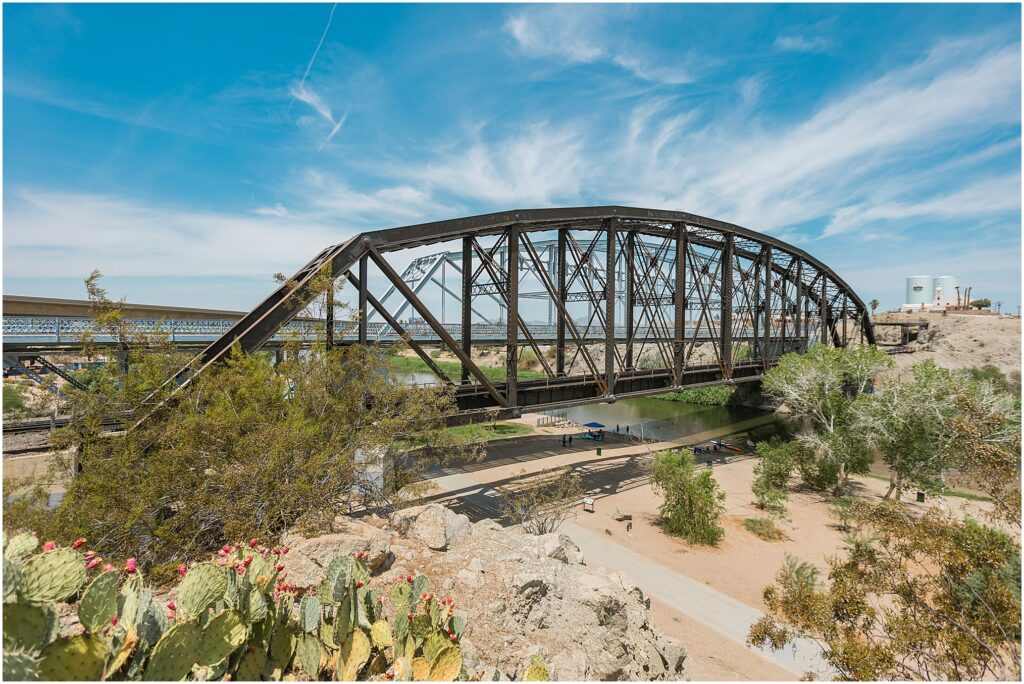 A Day in Yuma, Arizona. Gateway Park, Colorado River