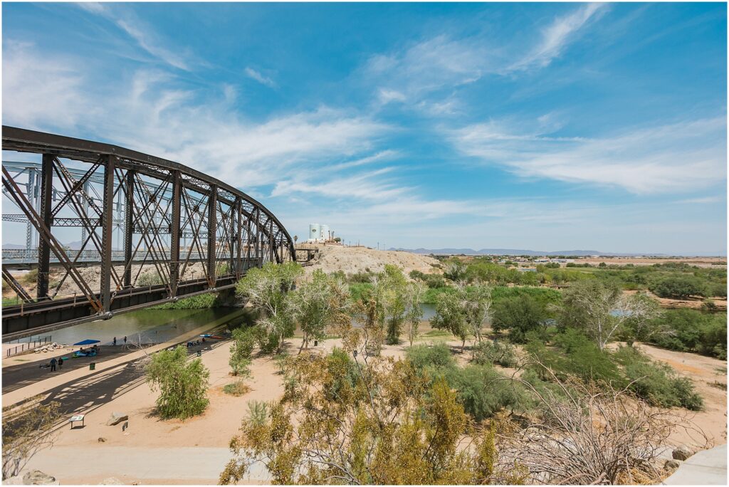 A Day in Yuma, Arizona. Gateway Park, Colorado River