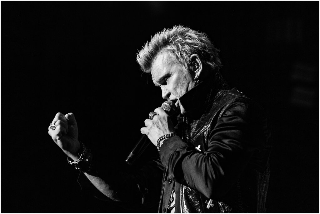 Billy Idol and his band perform at The Chelsea Theater in the Cosmopolitan during his residency in Las Vegas, Nevada. Kelli Hayden Photography