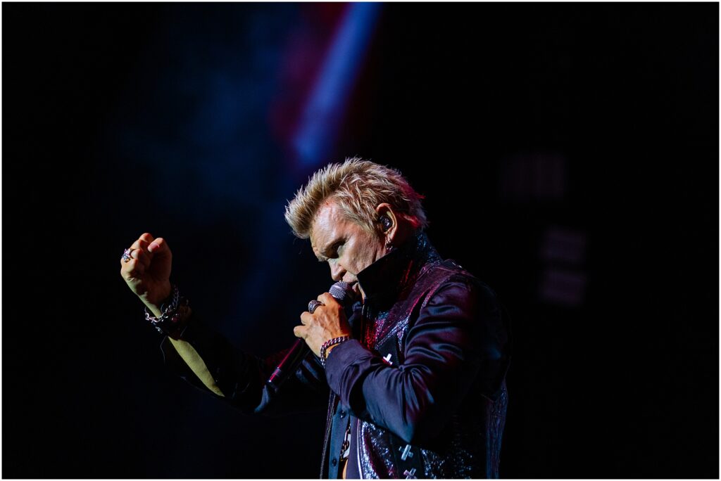 Billy Idol and his band perform at The Chelsea Theater in the Cosmopolitan during his residency in Las Vegas, Nevada. Kelli Hayden Photography