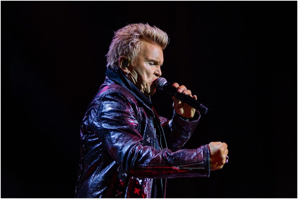 Billy Idol and his band perform at The Chelsea Theater in the Cosmopolitan during his residency in Las Vegas, Nevada. Kelli Hayden Photography