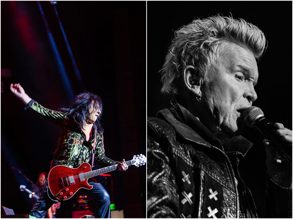 Billy Idol and his band perform at The Chelsea Theater in the Cosmopolitan during his residency in Las Vegas, Nevada. Kelli Hayden Photography