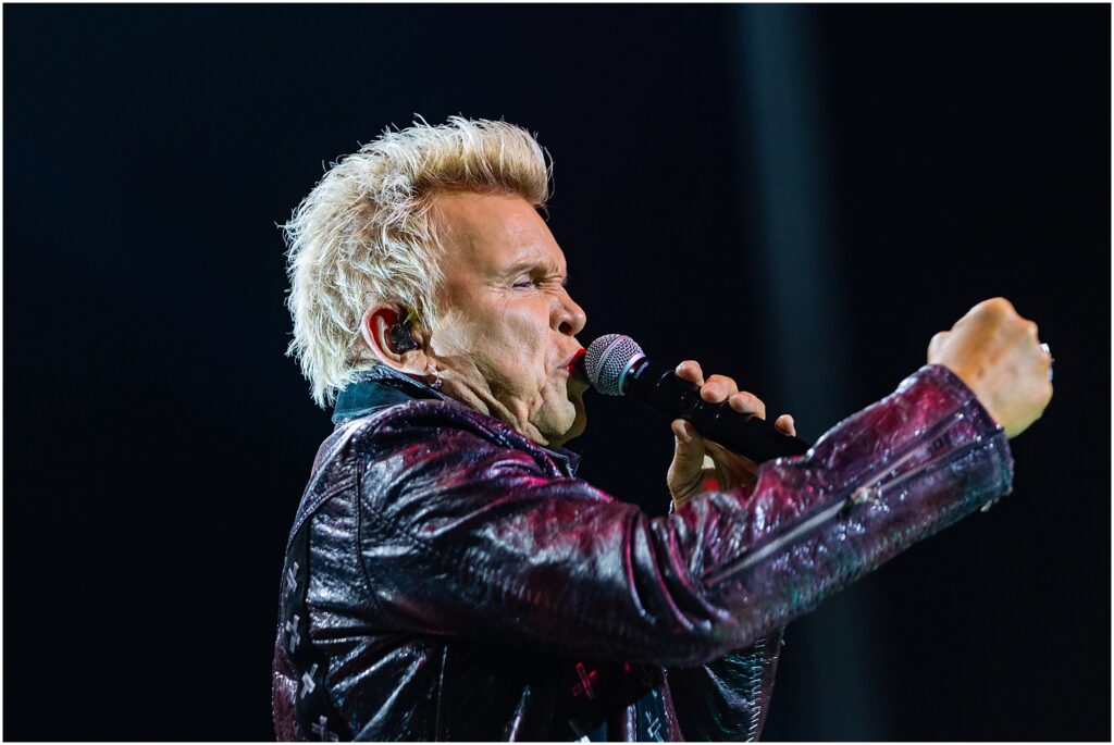 Billy Idol and his band perform at The Chelsea Theater in the Cosmopolitan during his residency in Las Vegas, Nevada. Kelli Hayden Photography