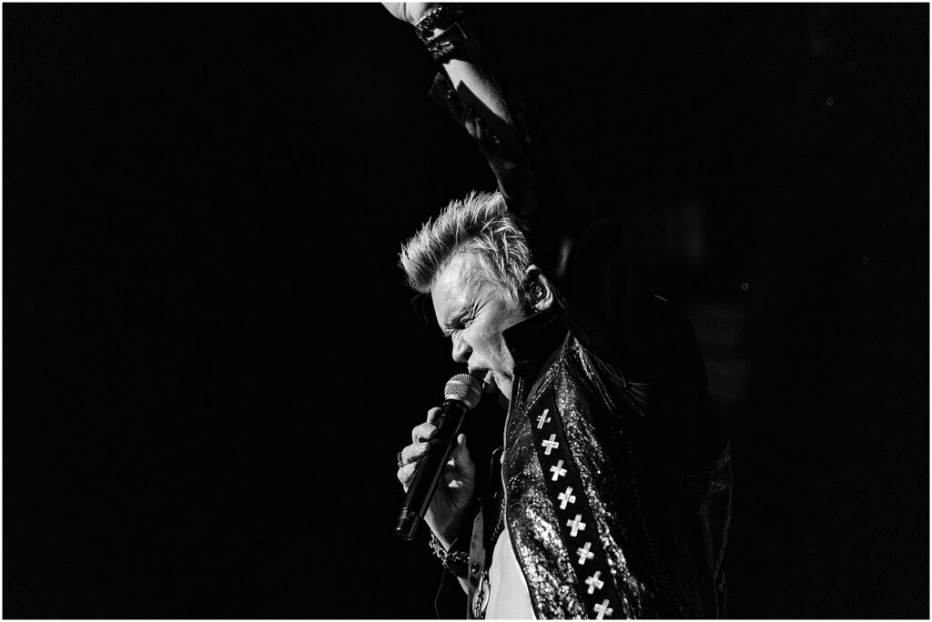 Billy Idol and his band perform at The Chelsea Theater in the Cosmopolitan during his residency in Las Vegas, Nevada. Kelli Hayden Photography