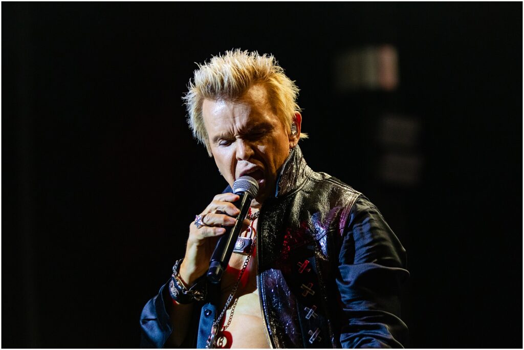 Billy Idol and his band perform at The Chelsea Theater in the Cosmopolitan during his residency in Las Vegas, Nevada. Kelli Hayden Photography