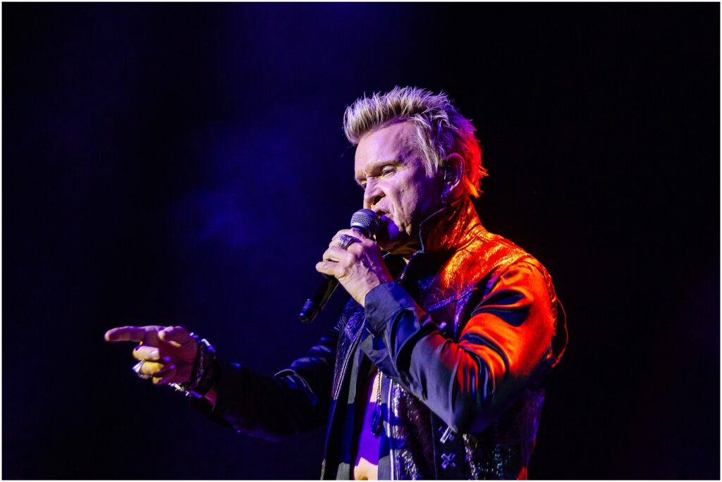 Billy Idol and his band perform at The Chelsea Theater in the Cosmopolitan during his residency in Las Vegas, Nevada. Kelli Hayden Photography