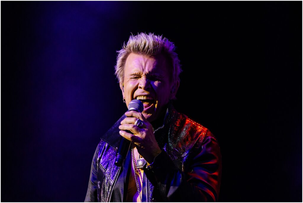 Billy Idol and his band perform at The Chelsea Theater in the Cosmopolitan during his residency in Las Vegas, Nevada. Kelli Hayden Photography