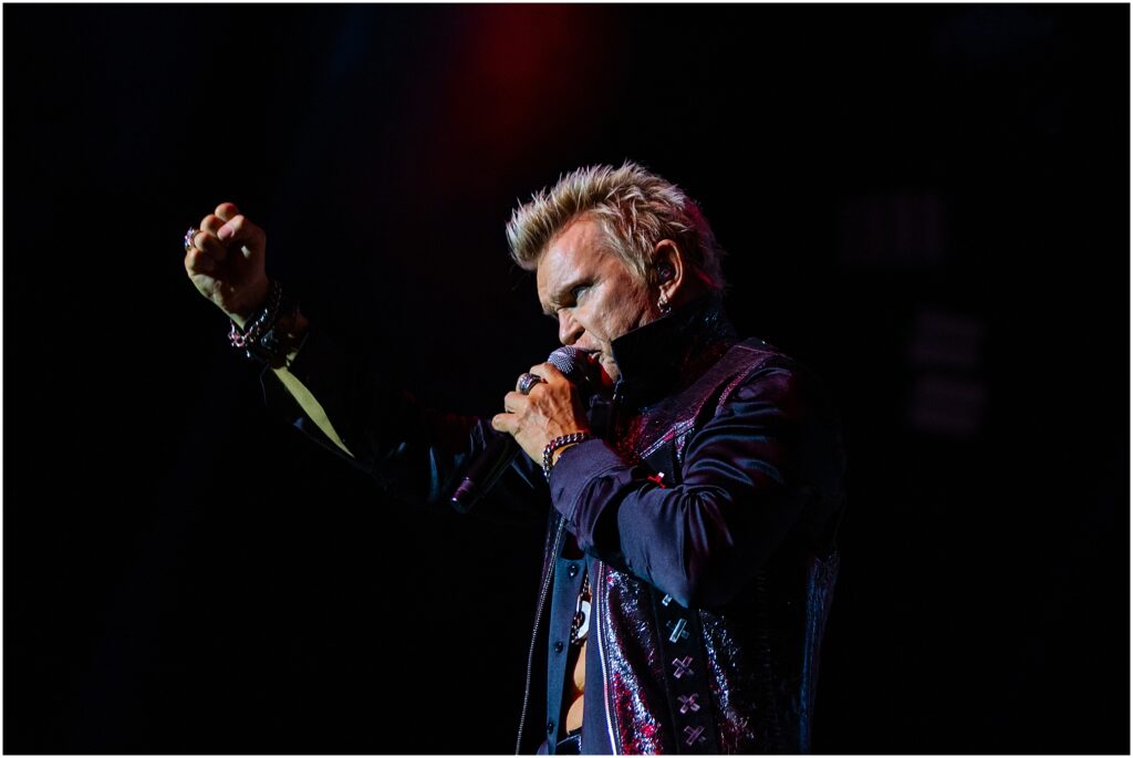 Billy Idol and his band perform at The Chelsea Theater in the Cosmopolitan during his residency in Las Vegas, Nevada. Kelli Hayden Photography