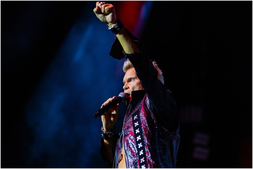 Billy Idol and his band perform at The Chelsea Theater in the Cosmopolitan during his residency in Las Vegas, Nevada. Kelli Hayden Photography