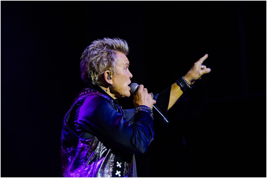 Billy Idol and his band perform at The Chelsea Theater in the Cosmopolitan during his residency in Las Vegas, Nevada. Kelli Hayden Photography