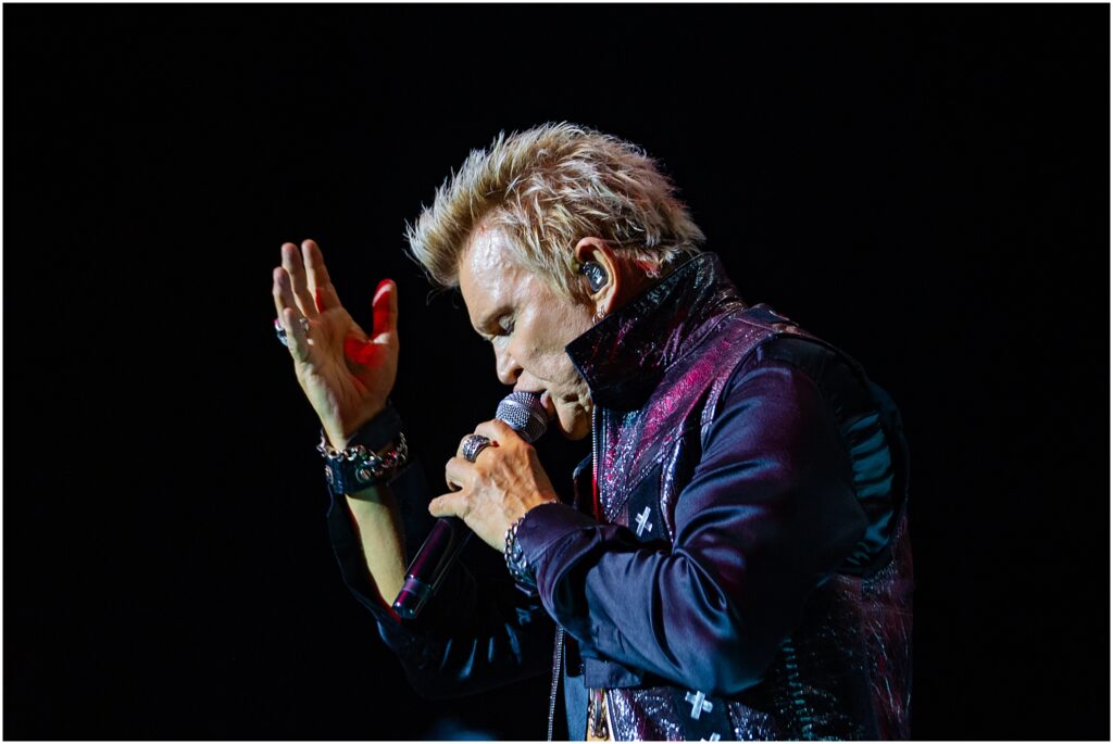 Billy Idol and his band perform at The Chelsea Theater in the Cosmopolitan during his residency in Las Vegas, Nevada. Kelli Hayden Photography