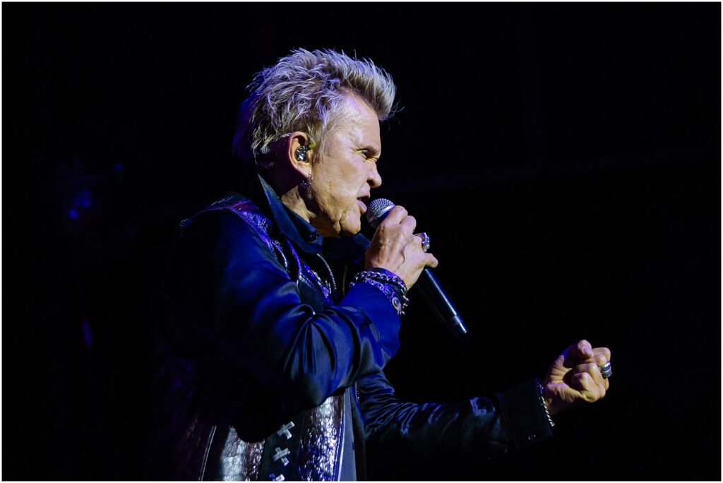 Billy Idol and his band perform at The Chelsea Theater in the Cosmopolitan during his residency in Las Vegas, Nevada. Kelli Hayden Photography