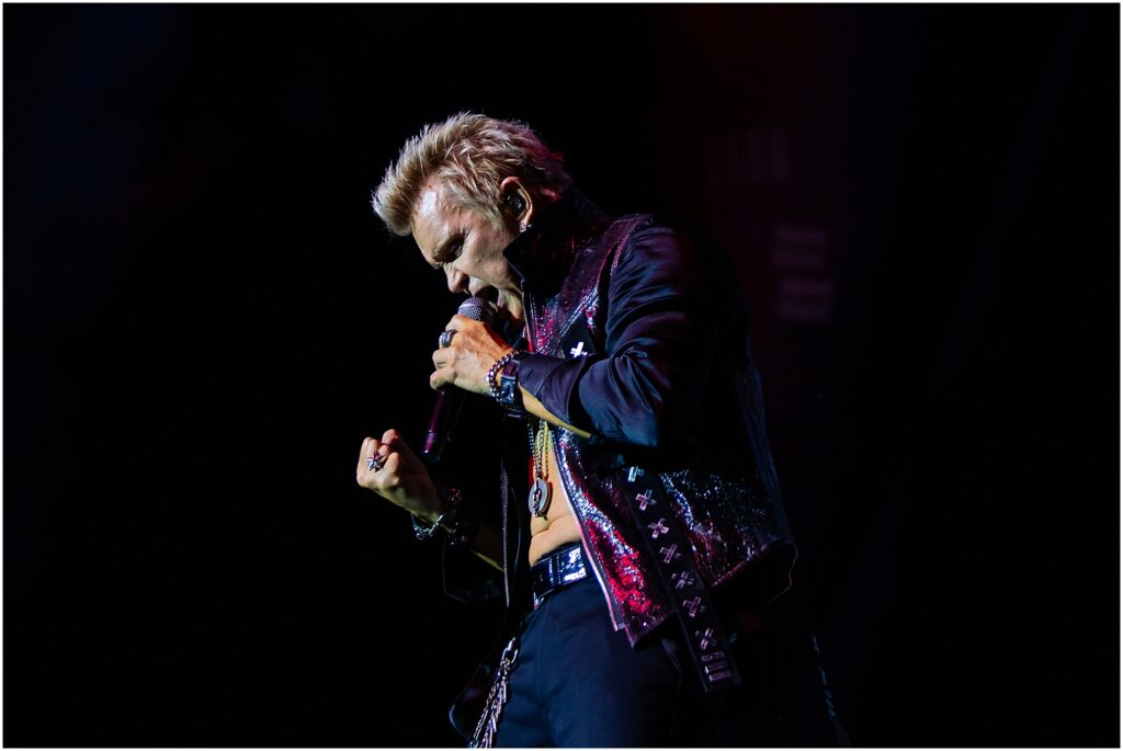 Billy Idol and his band perform at The Chelsea Theater in the Cosmopolitan during his residency in Las Vegas, Nevada. Kelli Hayden Photography