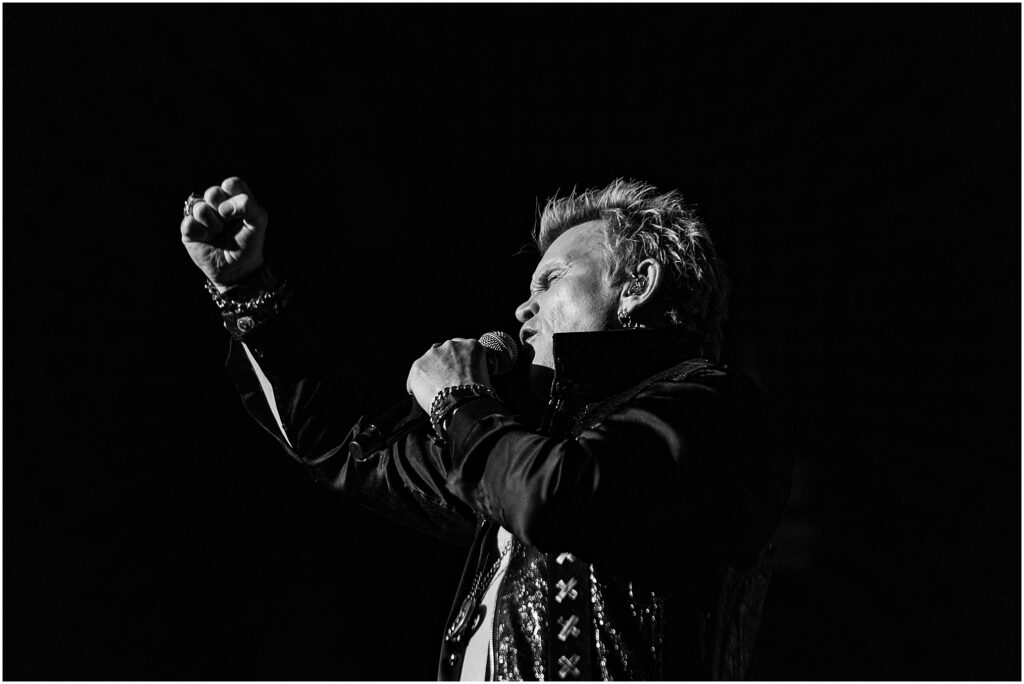 Billy Idol and his band perform at The Chelsea Theater in the Cosmopolitan during his residency in Las Vegas, Nevada. Kelli Hayden Photography