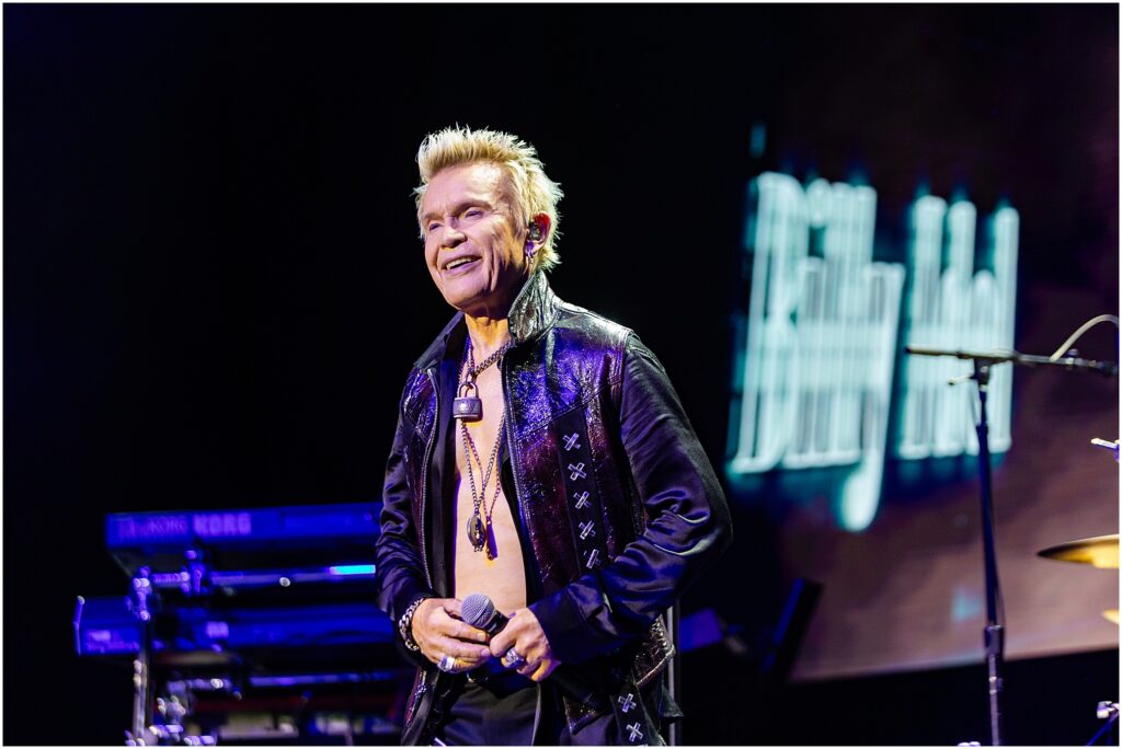 Billy Idol and his band perform at The Chelsea Theater in the Cosmopolitan during his residency in Las Vegas, Nevada. Kelli Hayden Photography