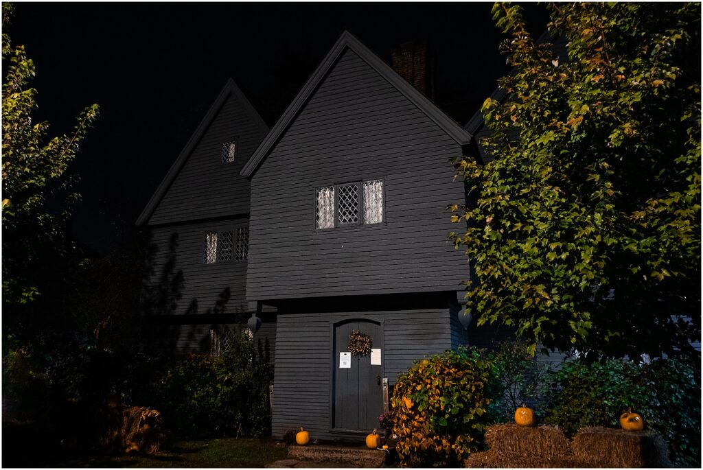 Salem, Massachusetts for Halloween. The Jonathan Corwin House aka the Witch House - 310 Essex Street Salem, MA 