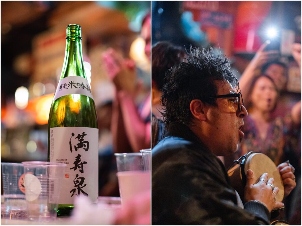 The Support Sake Tour! American rock band, The Falling Doves, traveled around Japan to perform their music and help bring some awareness to the diminishing Japanese sake industry by bridging music and culture. - YOKOSUKA, Moai & Capi.