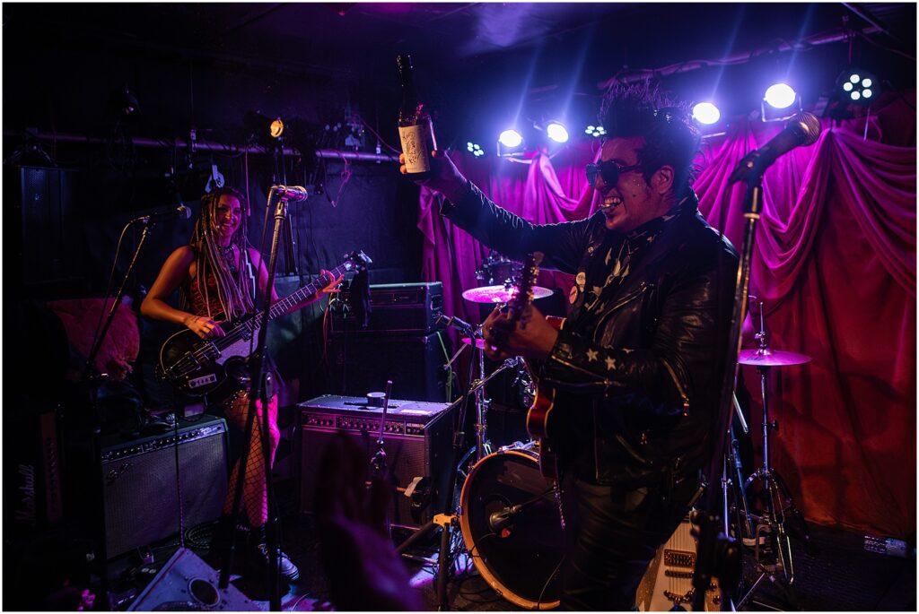 The Support Sake Tour! American rock band, The Falling Doves, traveled around Japan to perform their music and help bring some awareness to the diminishing Japanese sake industry by bridging music and culture. - SHIBUYA, TOKYO - Club Heavy Sick.