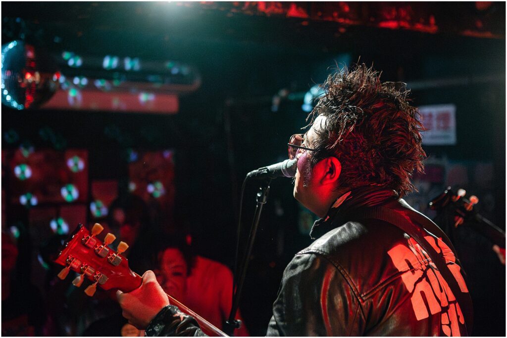 The Support Sake Tour! American rock band, The Falling Doves, traveled around Japan to perform their music and help bring some awareness to the diminishing Japanese sake industry by bridging music and culture. - SHIBUYA, TOKYO - Club Heavy Sick.