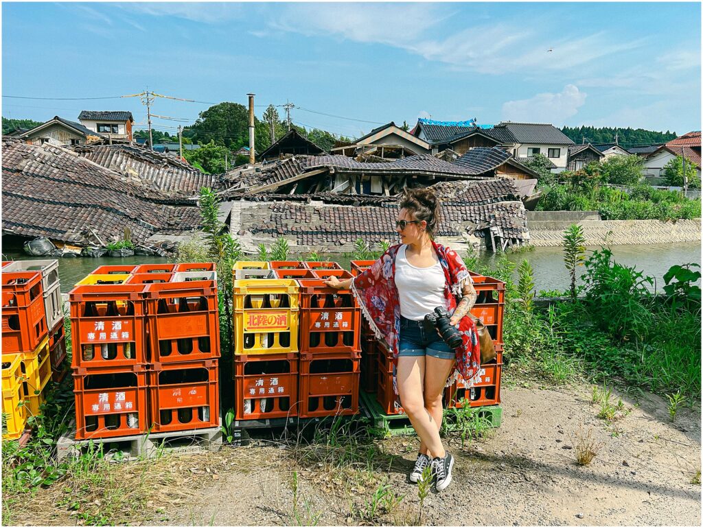 The Support Sake Tour! American rock band, The Falling Doves, traveled around Japan to perform their music and help bring some awareness to the diminishing Japanese sake industry by bridging music and culture. - Noto, Matsunami, Oeyama.