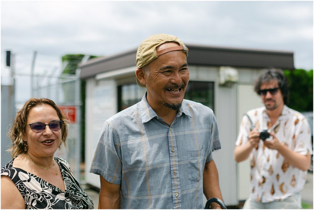 The Support Sake Tour! American rock band, The Falling Doves, traveled around Japan to perform their music and help bring some awareness to the diminishing Japanese sake industry by bridging music and culture. - Masuizumi Saseki. Masuda Sake Company located in Iwase, Toyama.