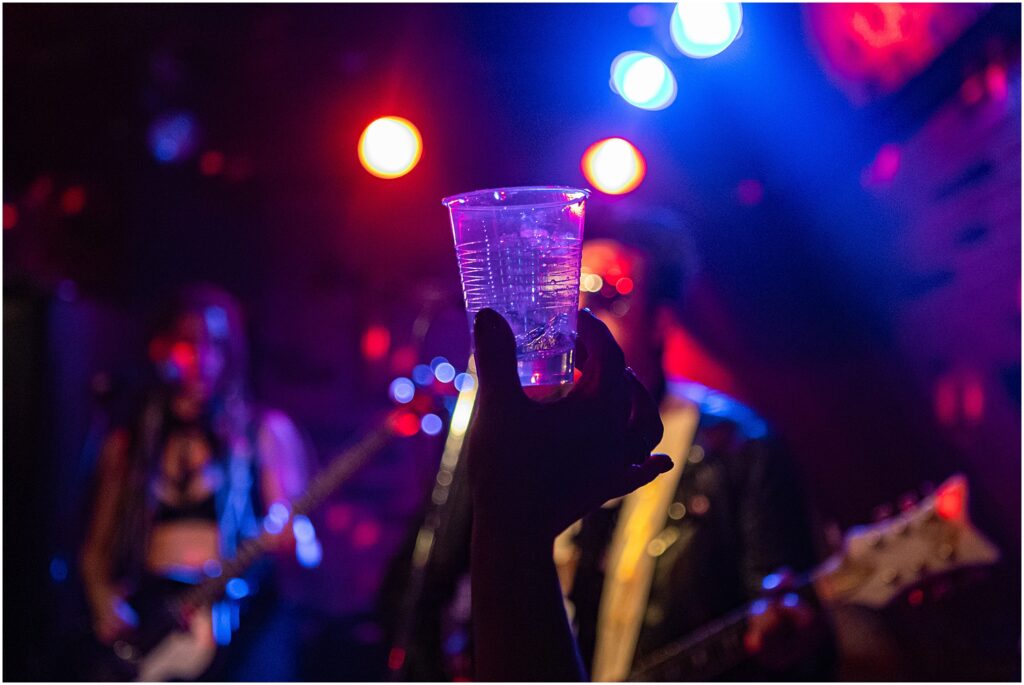The Support Sake Tour! American rock band, The Falling Doves, traveled around Japan to perform their music and help bring some awareness to the diminishing Japanese sake industry by bridging music and culture. - Shibuya, Tokyo - Ruby Room.